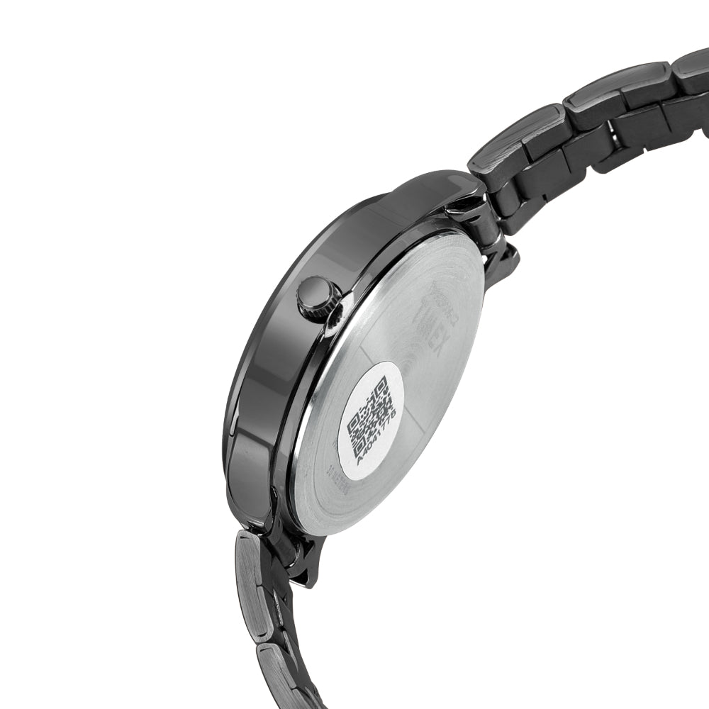 Timex Unisex Black Round Analog Pair Watch- TW00ZP007