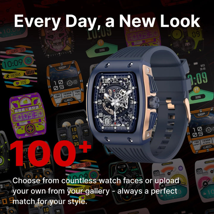 Timex Smart Coregen 1.76" (4.47 cm) Display with Functional Crown and BT Calling Smartwatch For Unisex - TWTXW901T