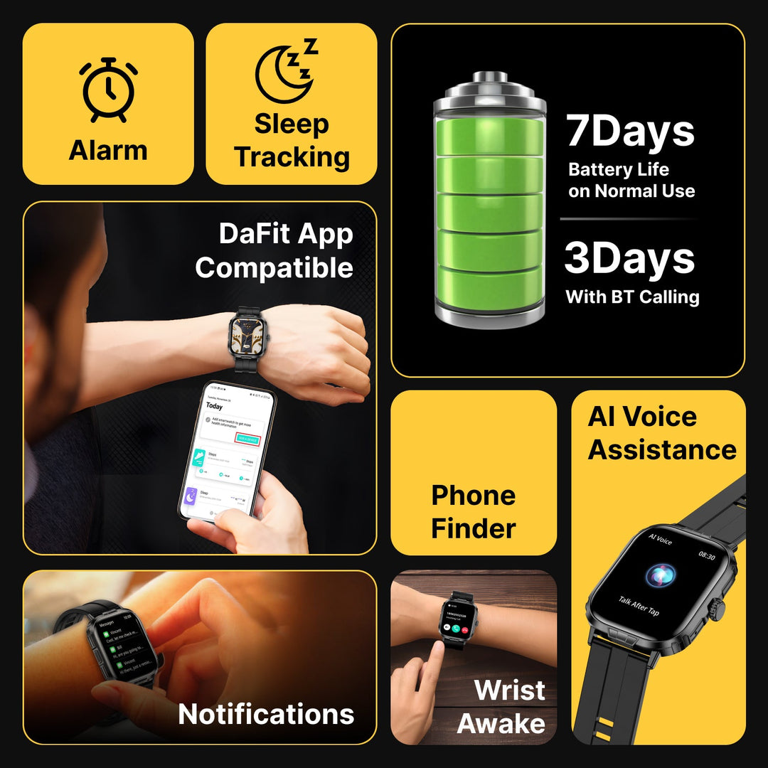 Timex iConnect Go+ 1.83"(4.64 cm) Display with Metallic Body and BT Calling Smartwatch For Unisex - TWIXW1000T