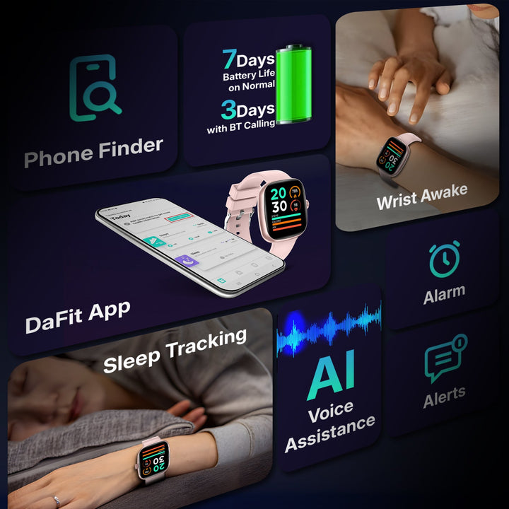 Timex iConnect Calling Ace 1.83"(4.64 cm) Display with Functional Crown and BT Calling Smartwatch For Unisex - TWIXW1101T