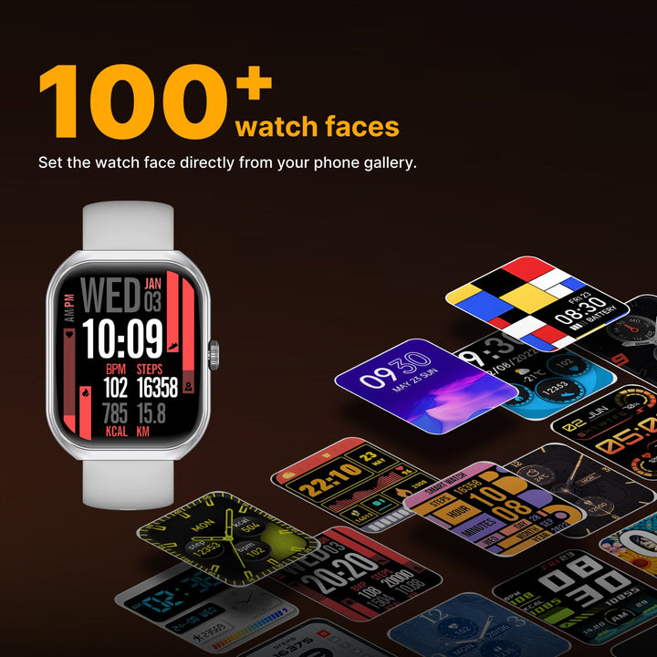 Timex Smart Progen 1.95" (4.95 cm) Curved AMOLED Display with Functional Crown and BT Calling Smartwatch For Unisex - TWTXW802T