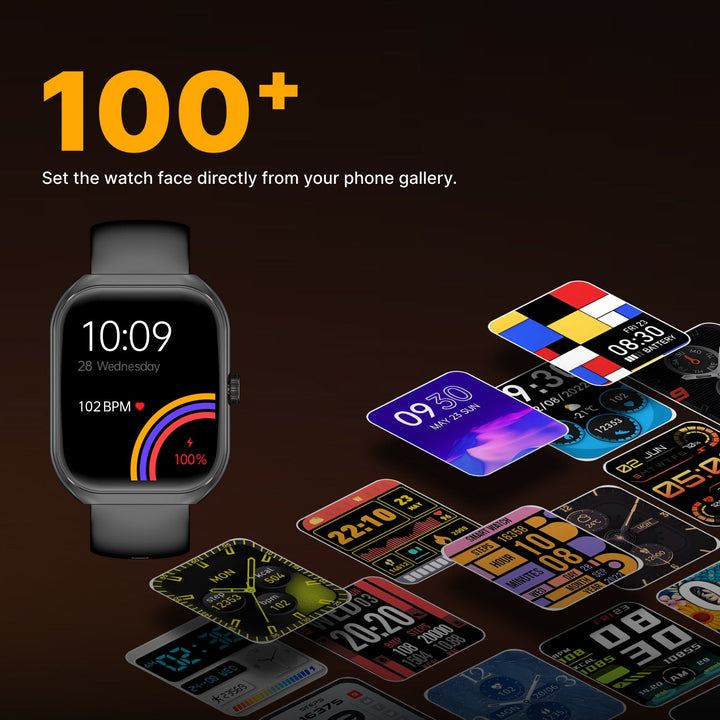 Timex Smart Progen 1.95" (4.95 cm) Curved AMOLED Display with Functional Crown and BT Calling Smartwatch For Unisex - TWTXW800T