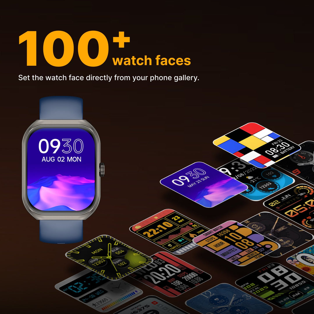 Timex Smart Progen 1.95" (4.95 cm) Curved AMOLED Display with Functional Crown and BT Calling Smartwatch For Unisex - TWTXW803T