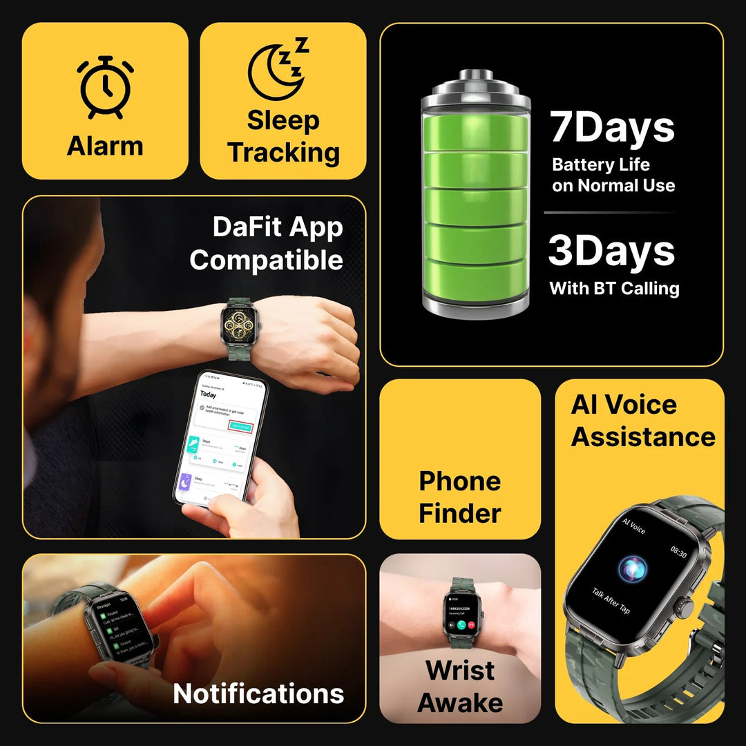 Timex iConnect Go+ 1.83"(4.64 cm) Display with Metallic Body and BT Calling Smartwatch For Unisex - TWIXW1003T