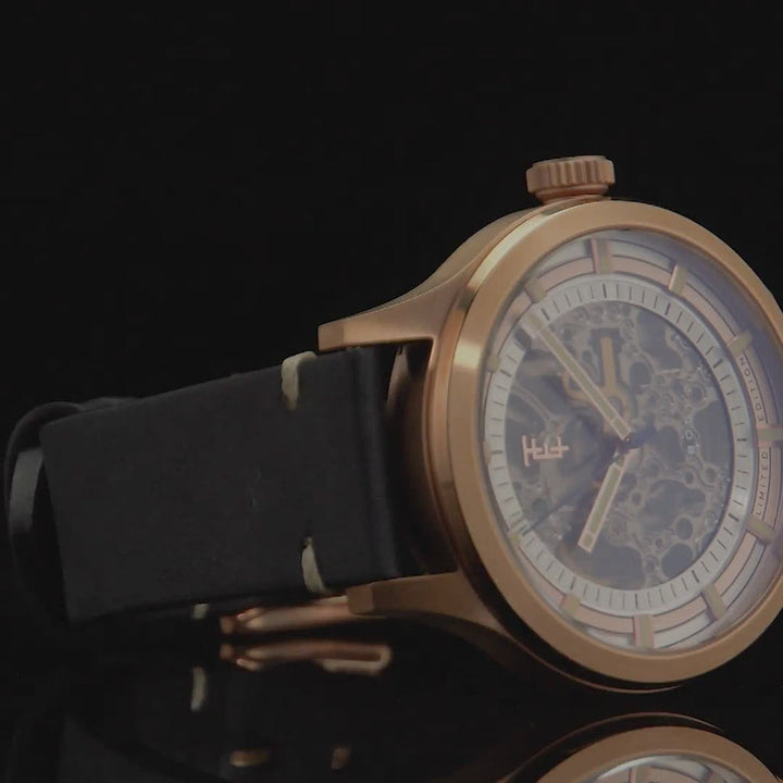 Earnshaw Scott Skeleton Automatic Morning Gold