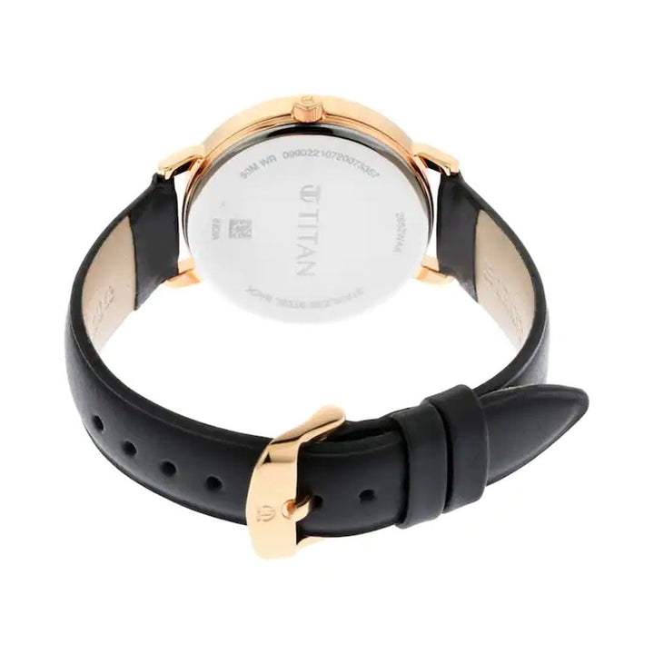 TITAN Workwear Watch With Black Dial Leather Strap 2652WL01