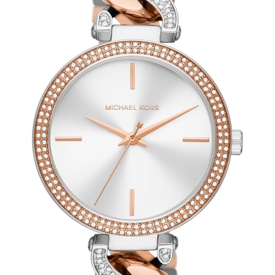 Michael Kors Women Outlet Catelyn Two Tone Analogue Watch MK4634