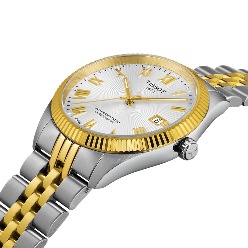 Tissot Ballade 39mm COSC Certified Powermatic 80 Automatic Watch, Yellow Gold PVD