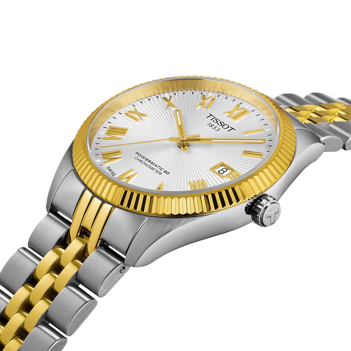 Tissot Ballade 39mm COSC Certified Powermatic 80 Automatic Watch, Yellow Gold PVD