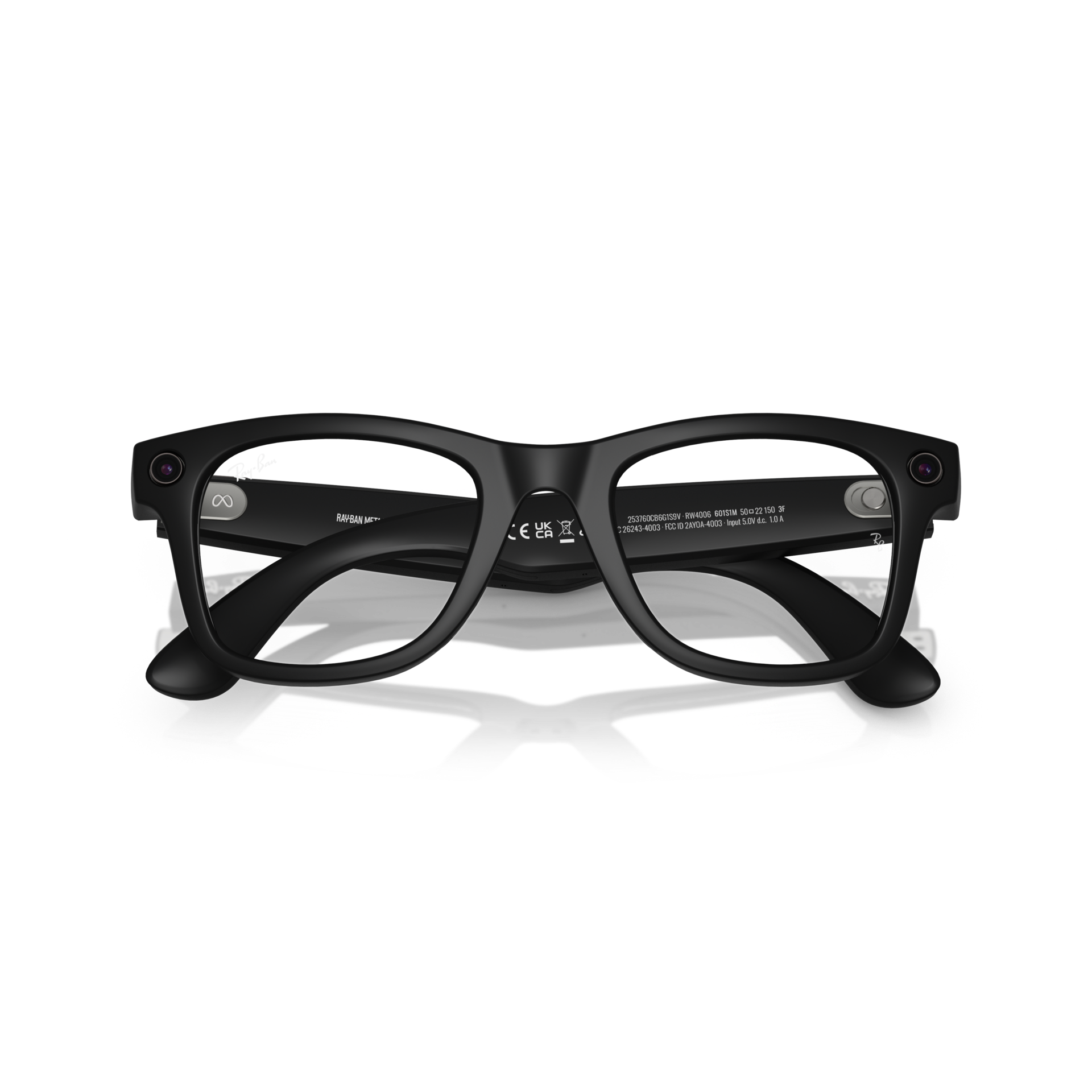 Ray-Ban Meta Wayfarer Matte Black AI Glasses with Transition Lenses