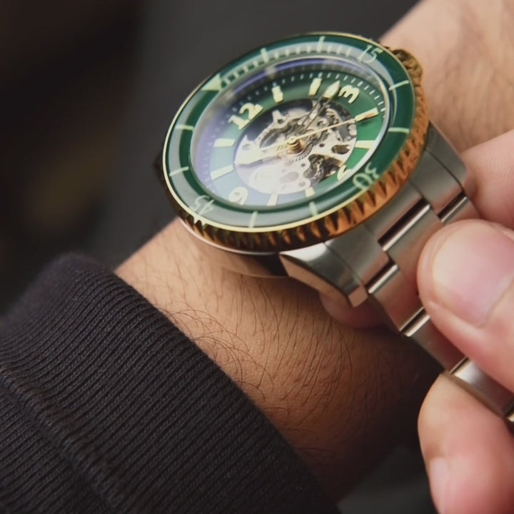 Earnshaw Duncan Skeleton Automatic Regal Green