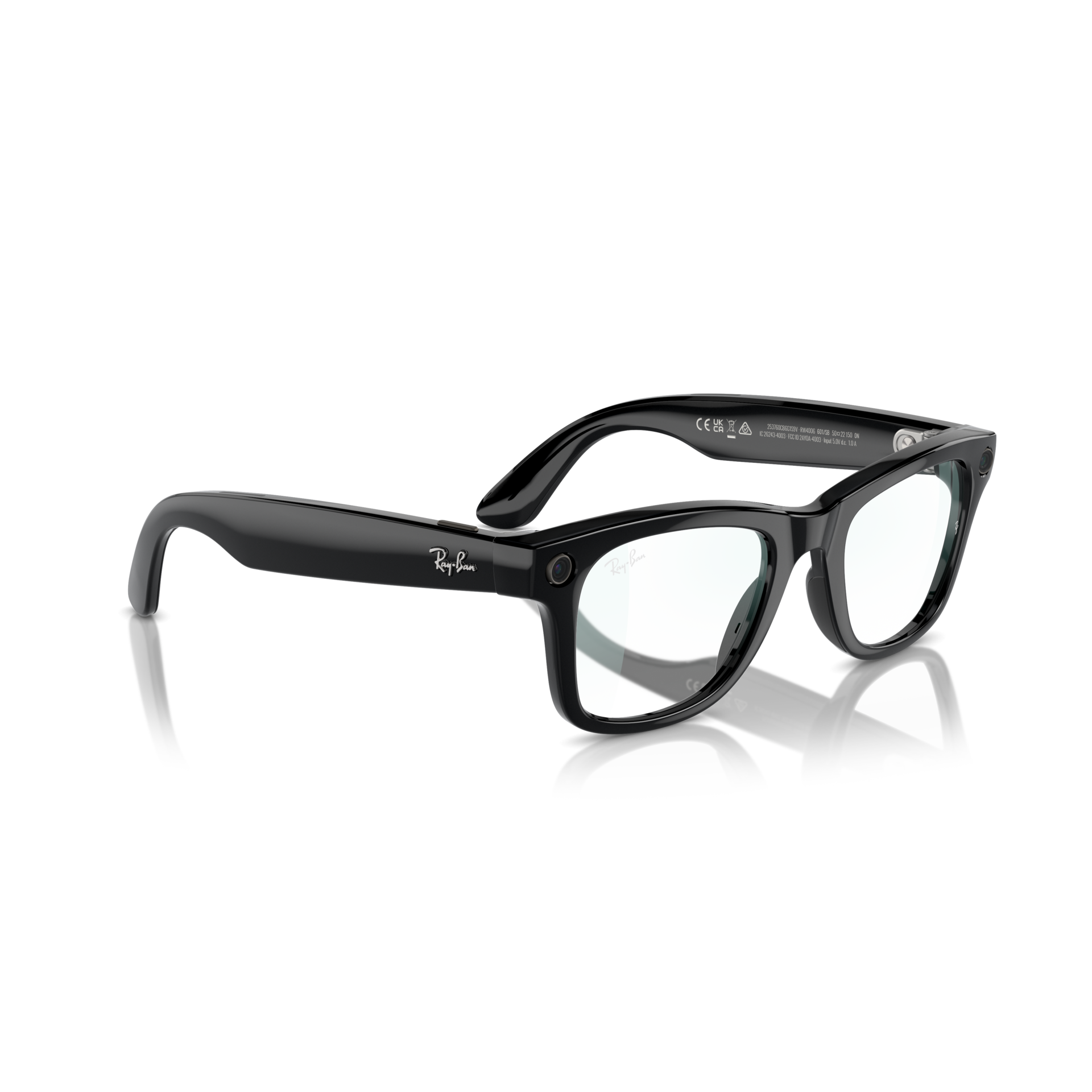Ray-Ban Meta Wayfarer Shiny Black AI Smart Glasses for All Occasions