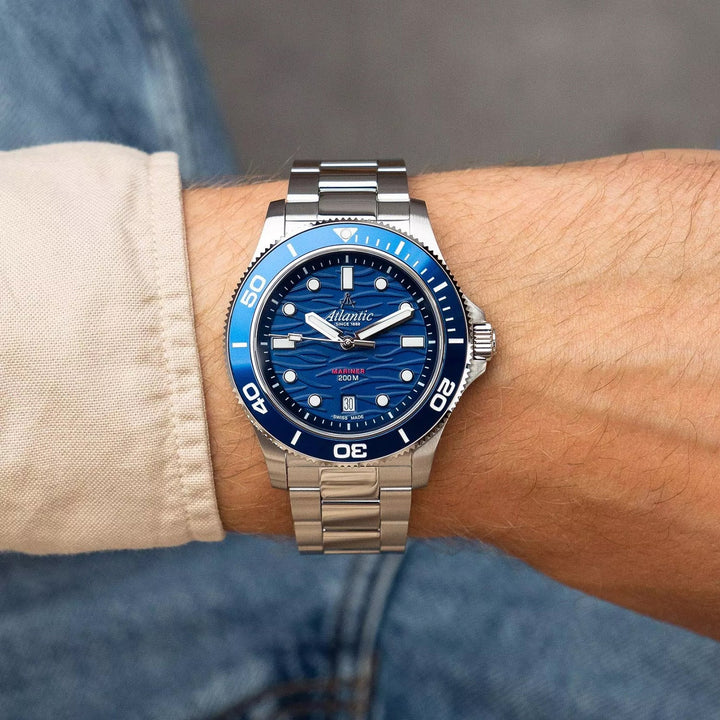 Atlantic 81376.41.59 Blue Dial Men&