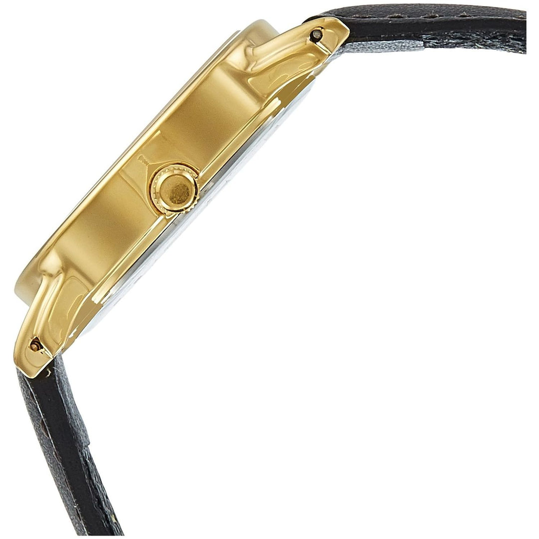 Titan White Dial Brown Leather Strap Watch NL1445YL04 (J583)