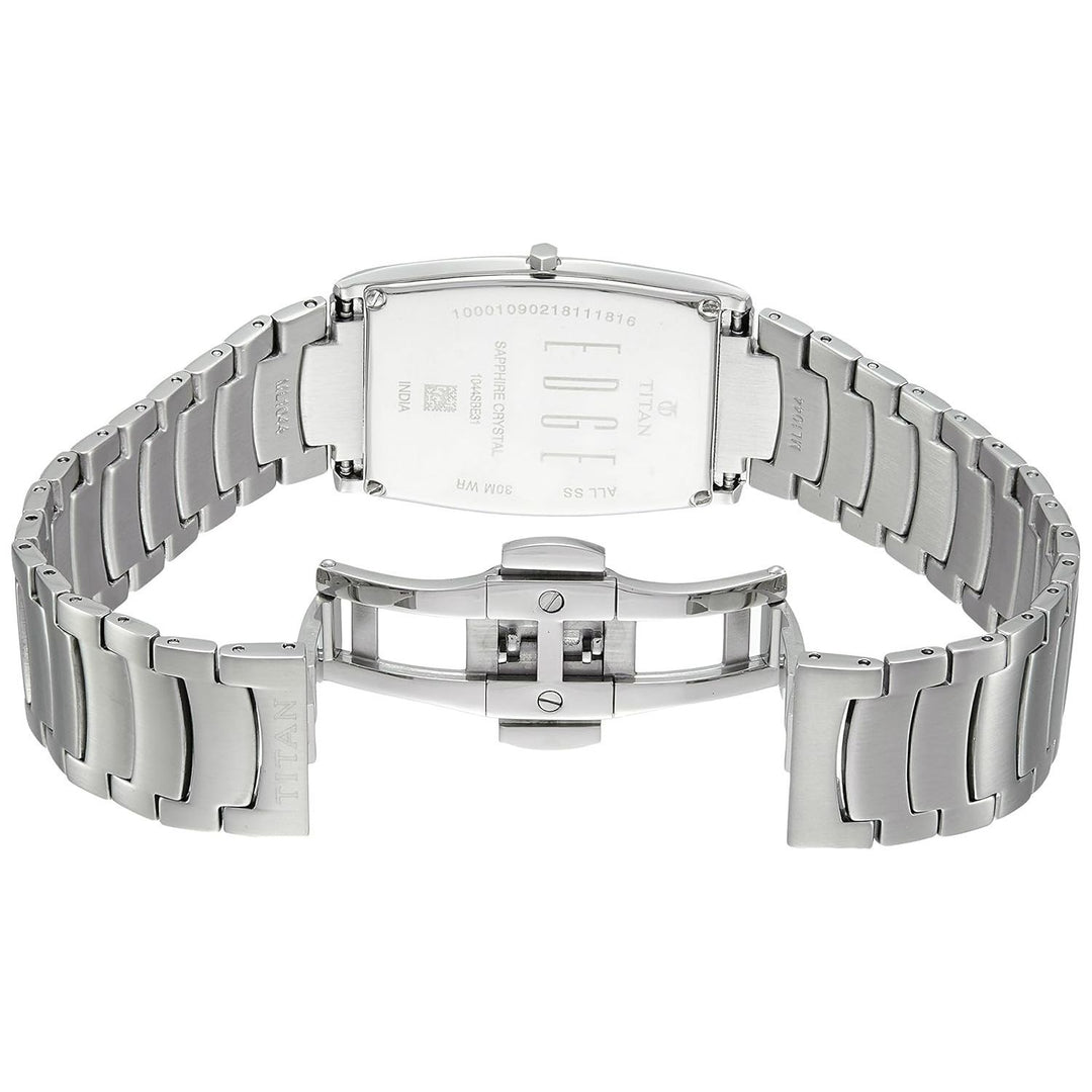 Titan Edge Silver Dial Silver Stainless Steel Strap Watch NH1044SM16A (DF658B)