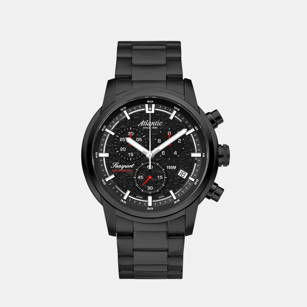 Atlantic 87466.46.61BK Black Dial Men&