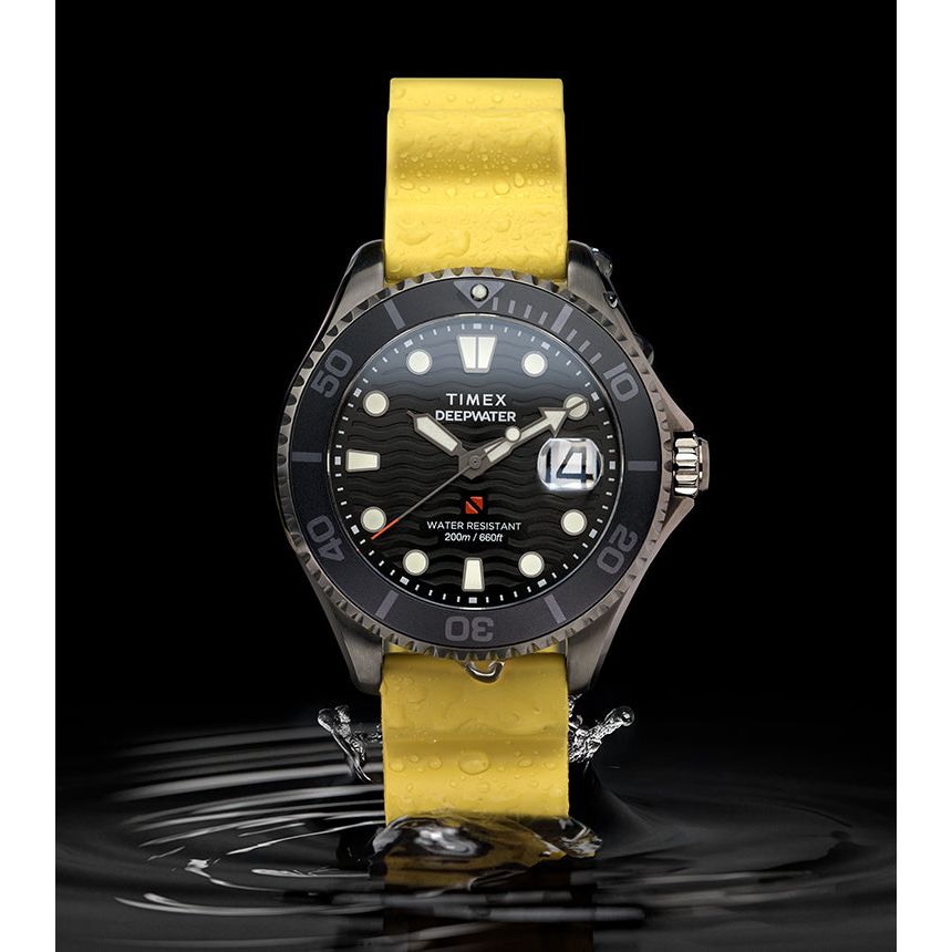 TIMEX Deep Water Black Round Dial Analog Men's Watch - TW2W81700UJ