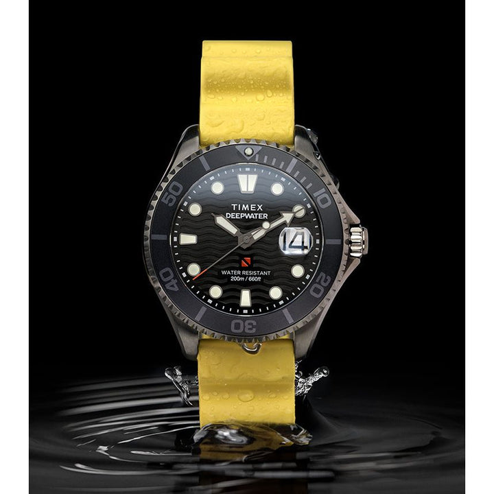 TIMEX Deep Water Black Round Dial Analog Men's Watch - TW2W81700UJ