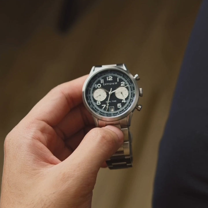 Earnshaw Ampere Dual Time Multifunction Dark Grey