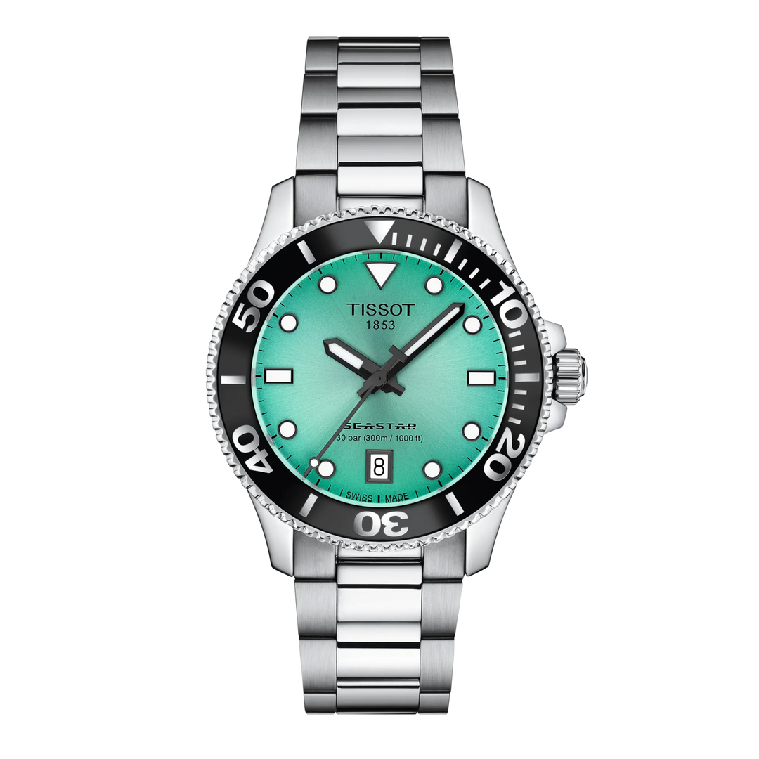 Tissot Seastar 1000 T1202101109100 Turquoise Dial Watch
