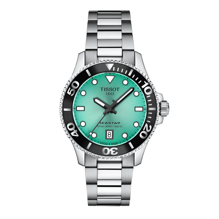 Tissot Seastar 1000 T1202101109100 Turquoise Dial Watch
