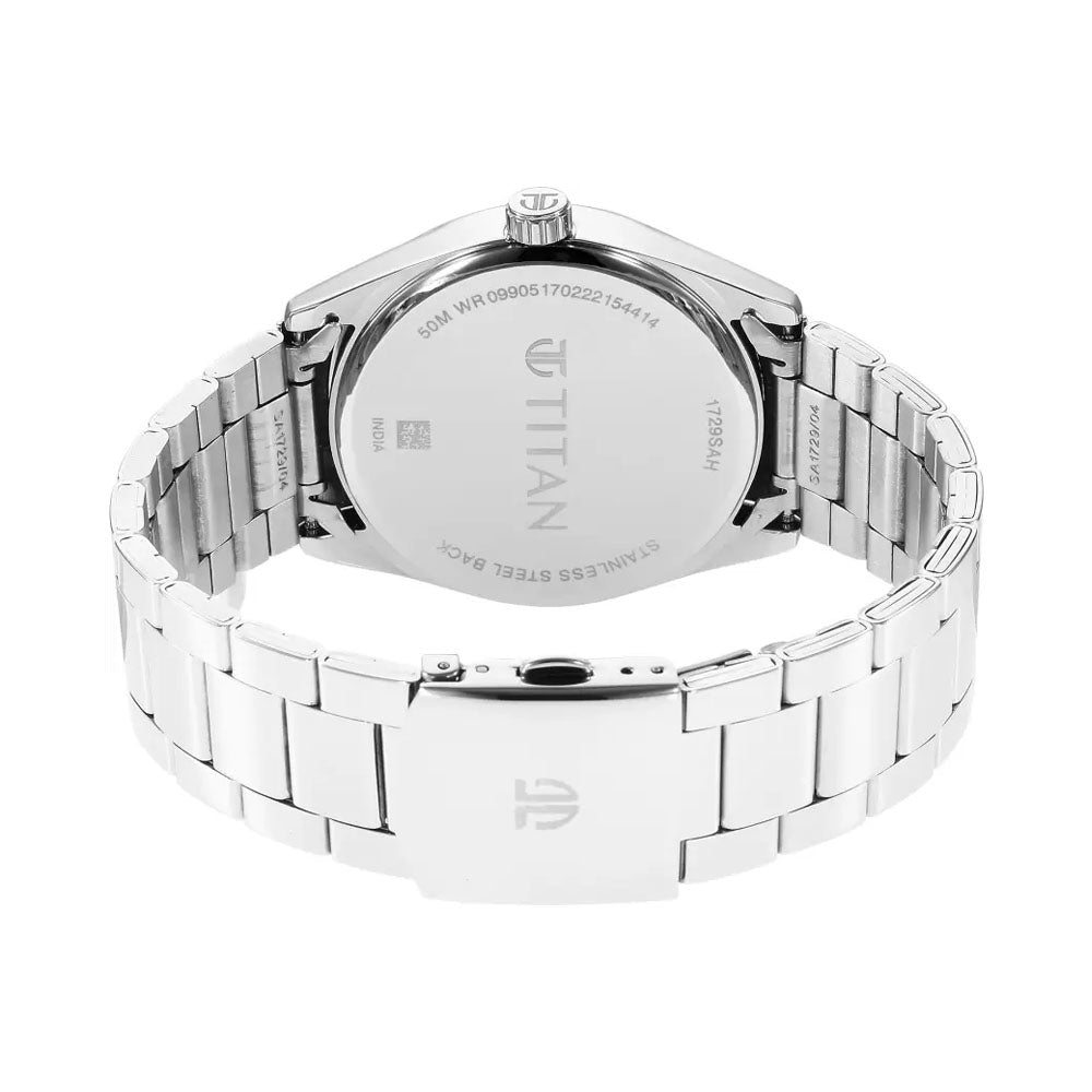 TITAN Neo Black Dial Analog With Date Watch For Men 1729SM08