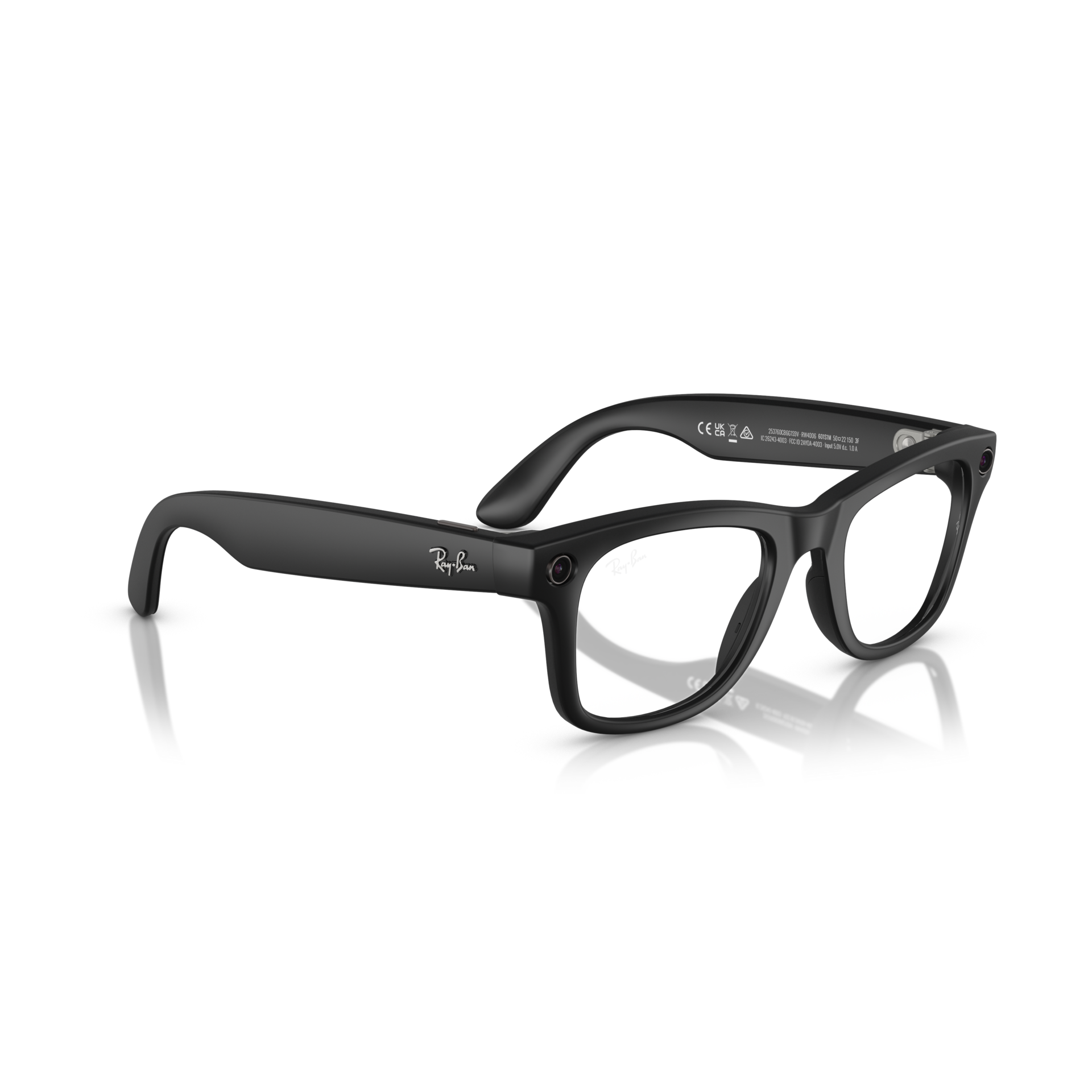 Ray-Ban Meta Wayfarer Matte Black AI Glasses with Transition Lenses