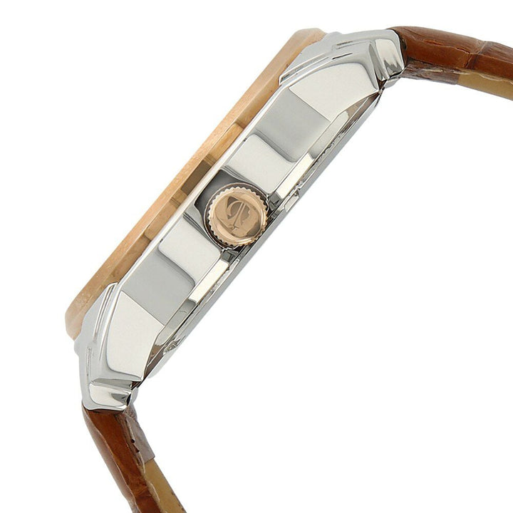 Titan Quartz Analog with Date Silver Dial Leather Strap Watch for Men-NM90006KL01