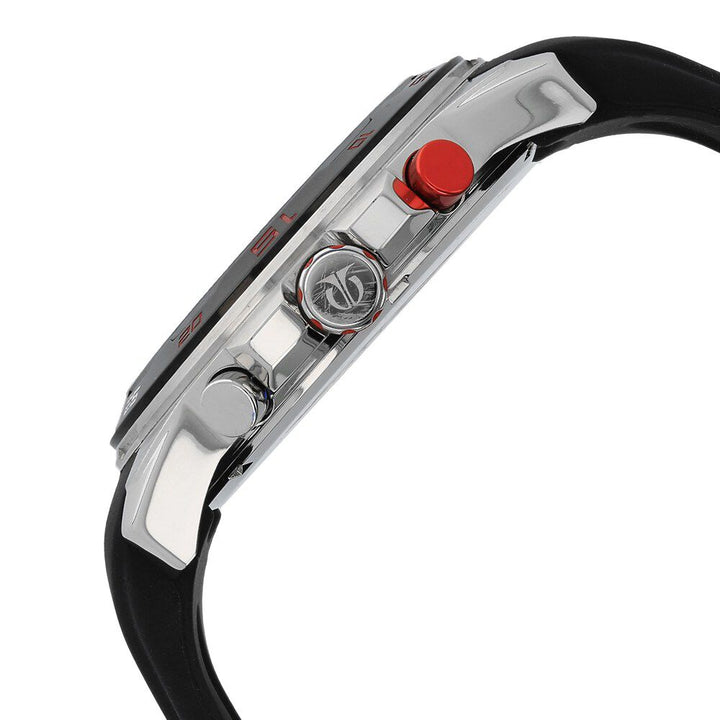 Titan Octane Silver Dial Chronograph Silicone Strap watch for Men-90008KP01MJ