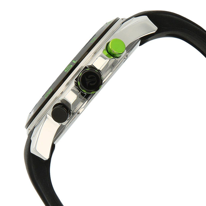 Titan Octane Black Dial Chrono Silicone Strap watch for Men-90008KP02M