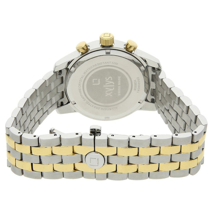 Xylys Swiss Chronograph Multicoloured Metal Strap and White Dial Watch For Men NR90009BM01
