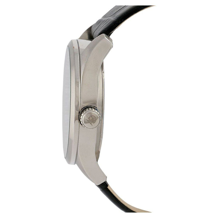 Titan Quartz Analog with Date Black Dial Leather Strap Watch for Men-90010SL01J