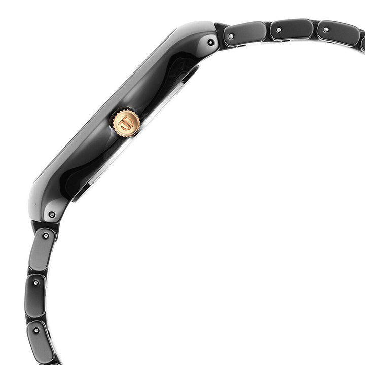 Titan Regalia Ceramics Quartz Analog Black Dial Black Color Ceramic Strap Watch For Men 90014KC05