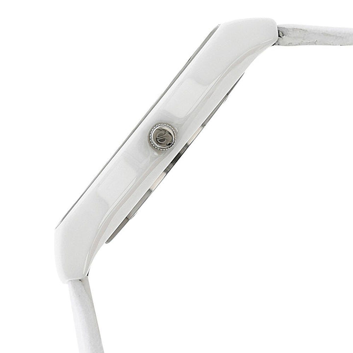 Titan Analog White Dial Leather Strap watch for Men-90015KL02J