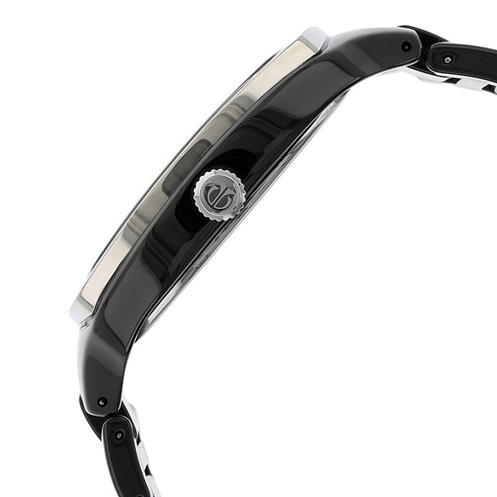 Titan Quartz Analog Black Dial Ceramic Strap Watch for Men-90016KC01J