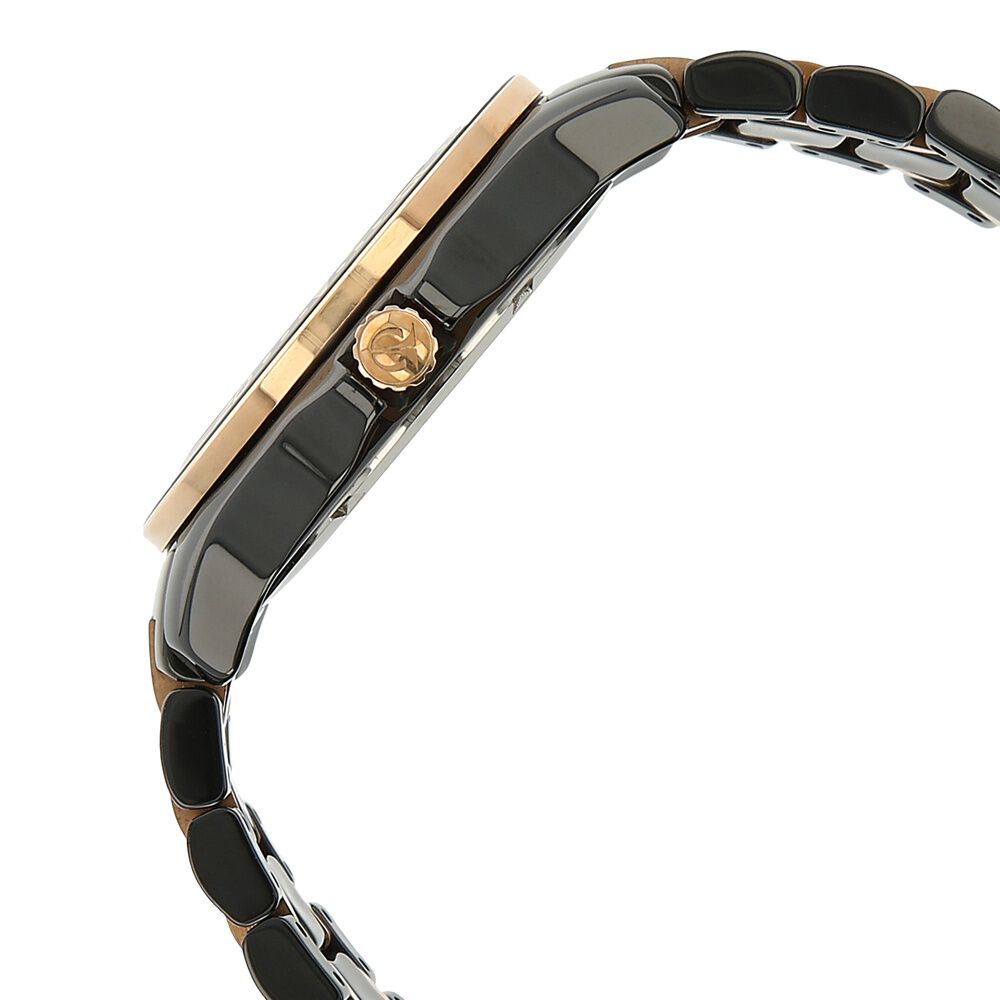 Titan Quartz Multifunction Black Dial Stainless Steel & Ceramic Strap Watch for Men-90020KD02