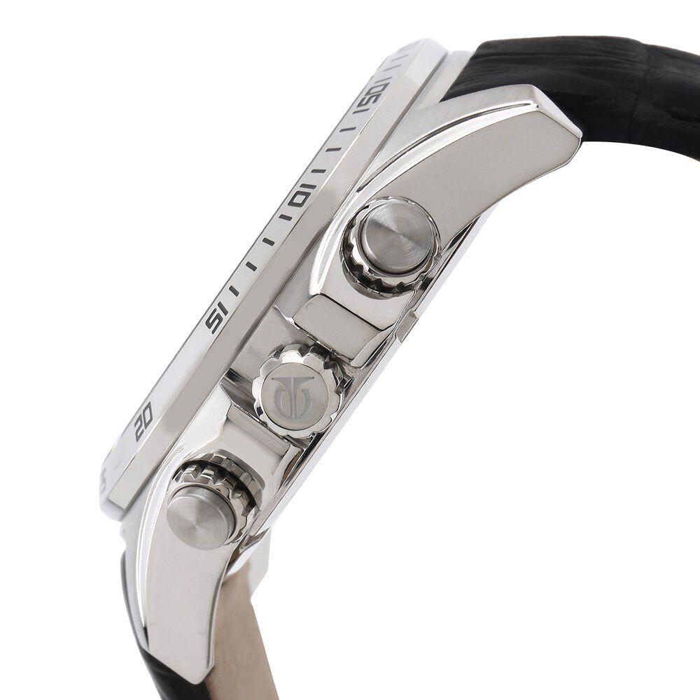 Titan Quartz Analog Black Dial Leather Strap Watch for Men-NH90022SL02E