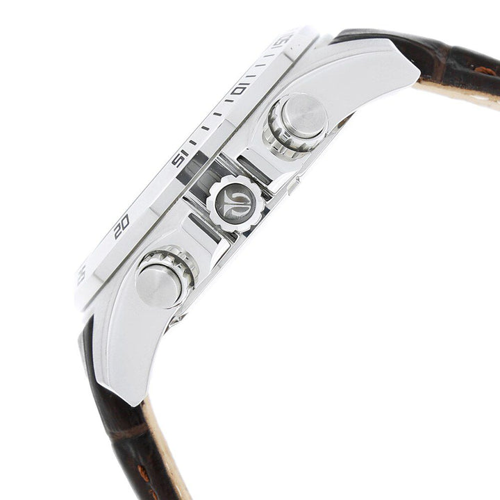 Titan Classic Grey Dial Analog Leather Strap watch for Men-90022SL03E