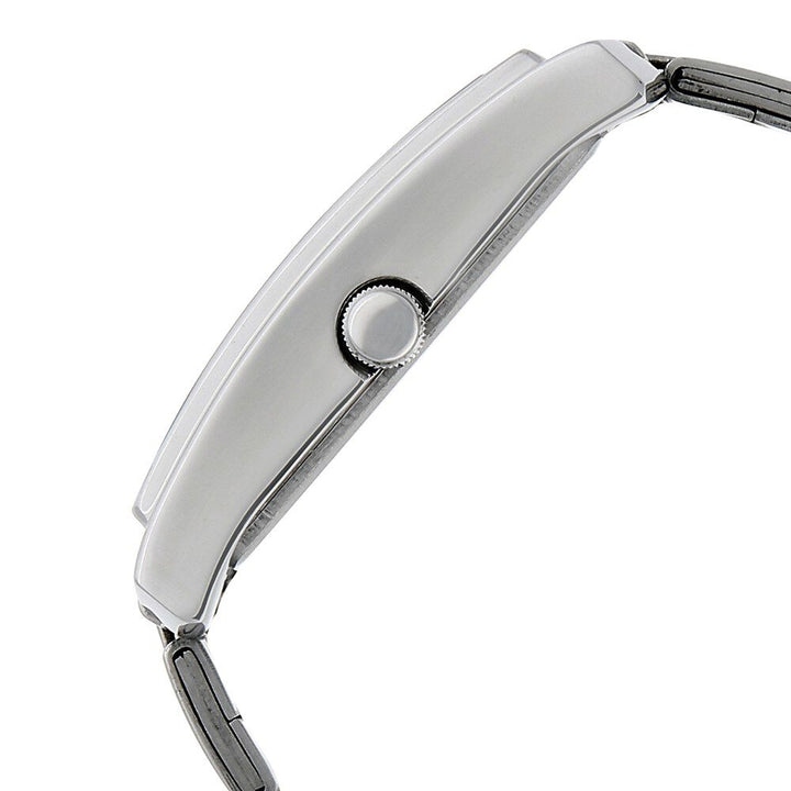 Titan Rectangle Black Dial Analog with Day and Date Stainless Steel Strap Watch for Men-NH90023SM01