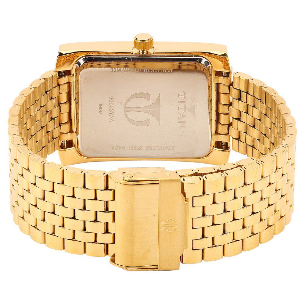 Titan Quartz Analog with Day and Date Black Dial Watch for Men-90023YM05J