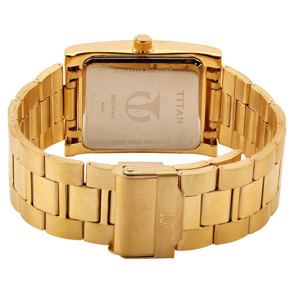 Titan Karishma Silver Dial Analog with Day and Date Metal Strap watch for Men-NH90024YM03A