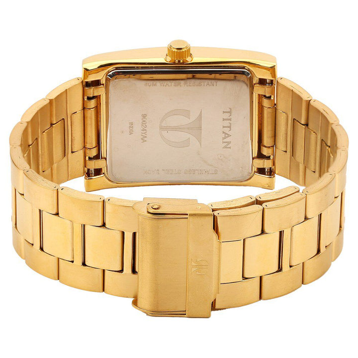 Titan Quartz Analog with Day and Date Black Dial Watch for Men-90024YM05J