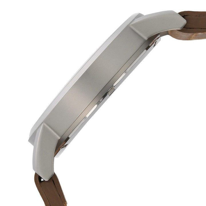 Titan Quartz Analog Black Dial Leather Strap Watch for Men-90026SL01J