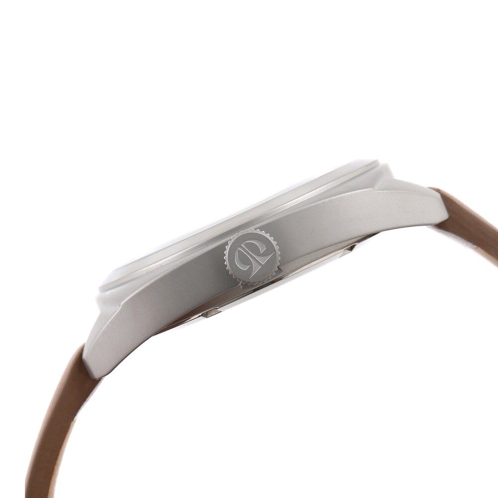 Titan Analog Grey Dial Quartz Leather Strap watch for Men-90028SL02J