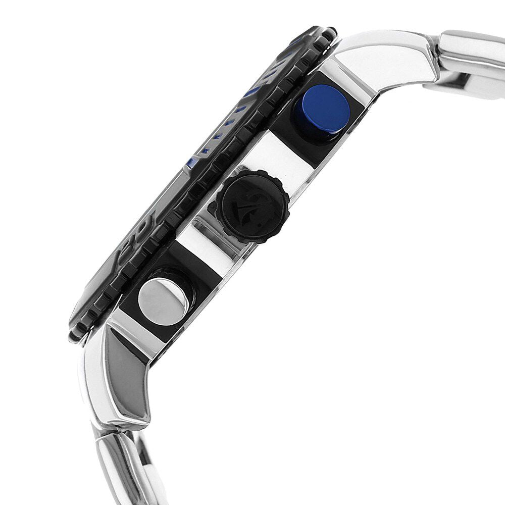 Titan Quartz Chronograph Silver Dial Stainless Steel Strap Watch for Men-90029KM02