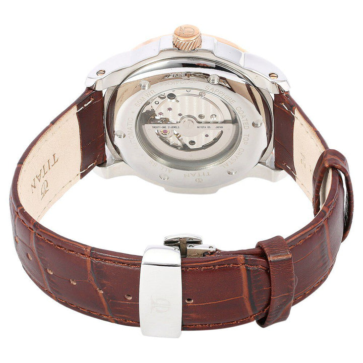 Titan Quartz Analog Silver Dial Watch for Men-NH90034KL01J