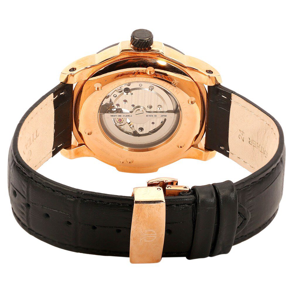 Titan Automatic Black Dial Stainless Steel Strap watch for Men-NH90034KL02J