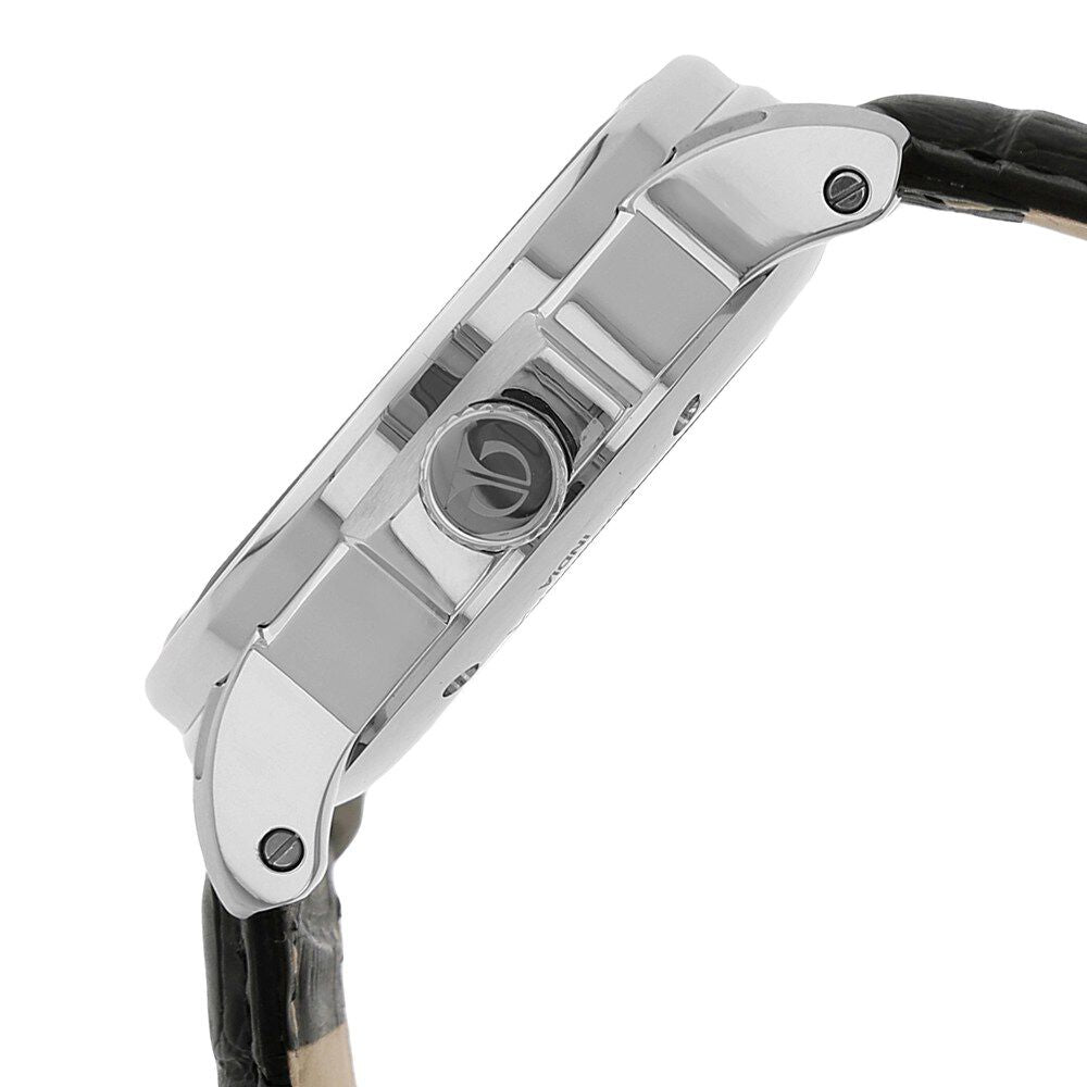 Titan Automatic Silver Dial Leather Strap watch for Men-NH90034SL01J