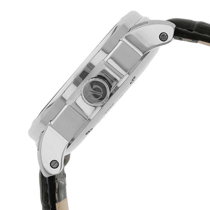 Titan Automatic Silver Dial Leather Strap watch for Men-NH90034SL01J