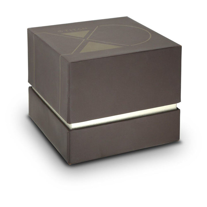 Titan Xerxes Desai Quartz Analog Black Dial Leather Strap Unisex Watch-90037KL01